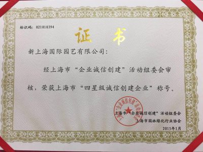 诚信创建企业证书 诚信创建企业证书